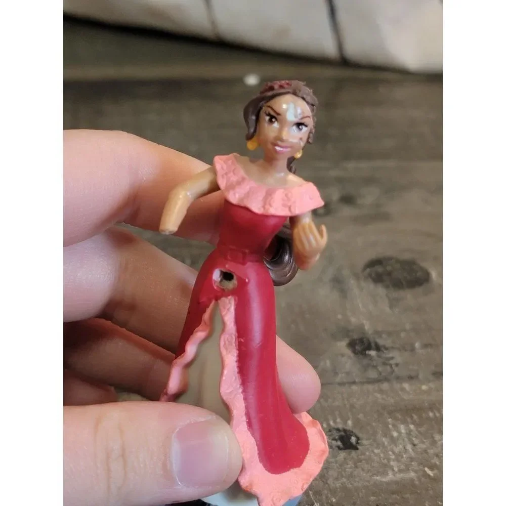 Jakks Disney AS IS red dress girl brunette‎ toy figure